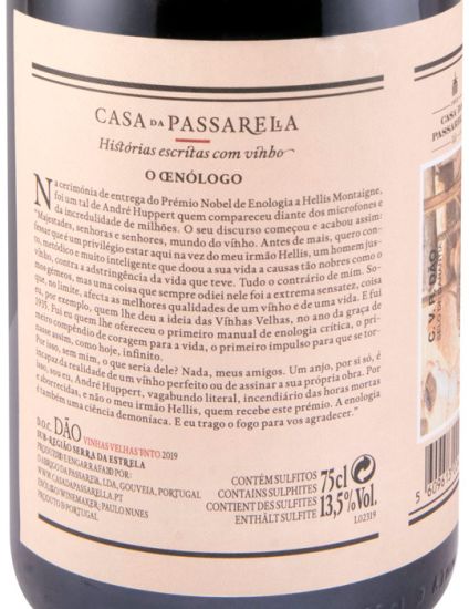 2019 Casa da Passarella O Oenólogo Vinhas Velhas red