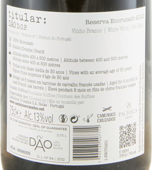 2021 Titular Encruzado Reserva white