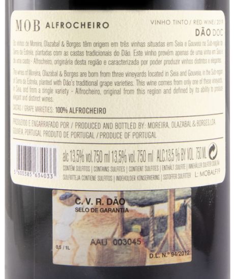 2019 Moreira, Olazabal & Borges MOB Alfrocheiro tinto
