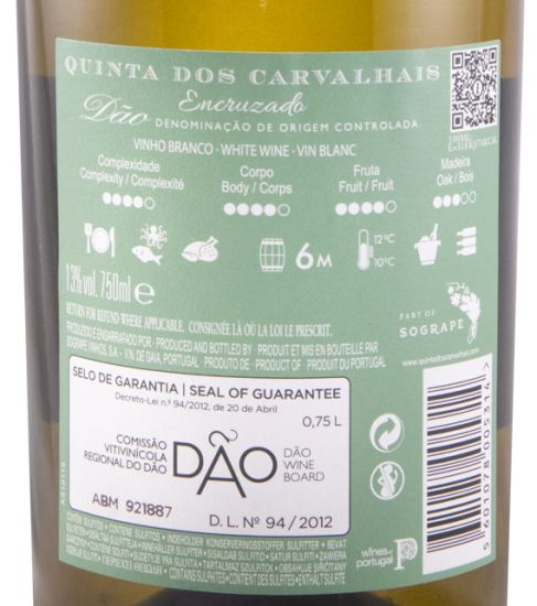 2022 Quinta de Carvalhais Encruzado branco