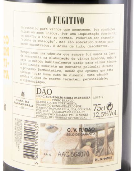 2019 Casa da Passarella O Fugitivo Curtimenta branco