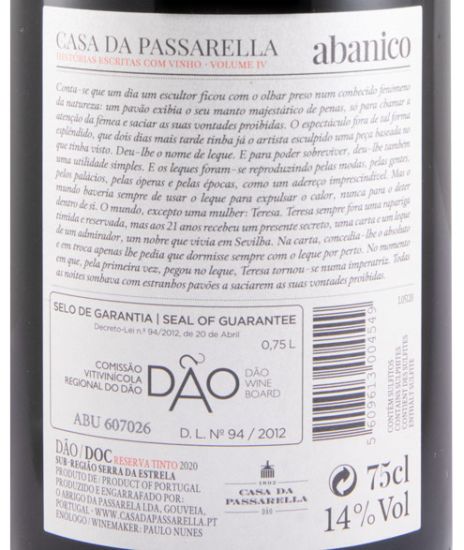2020 Casa da Passarella Abanico Reserva tinto