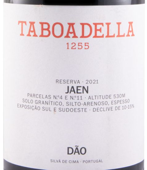 2021 Taboadella Jaen Reserva red (damaged label)