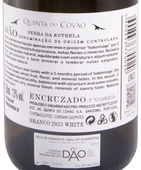 2023 Quinta do Covão Encruzado Unoaked white