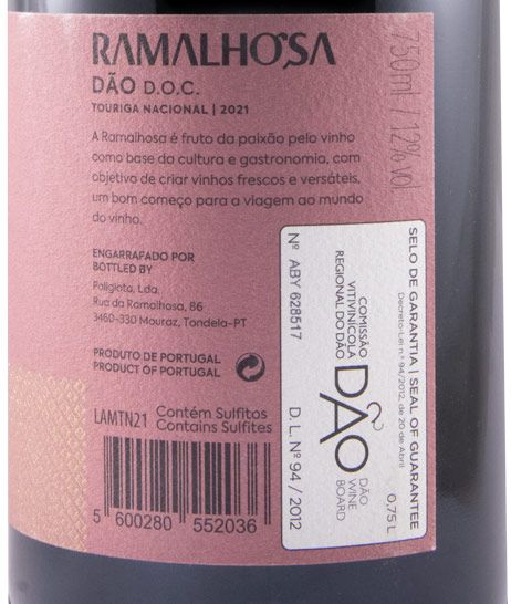 2021 Ramalhosa Touriga Nacional tinto