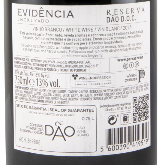 2023 Evidência Encruzado Reserva branco