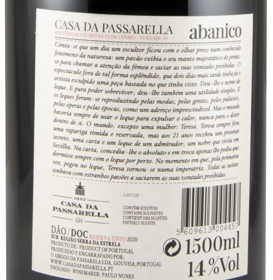 2020 Casa da Passarella Abanico Reserva tinto 1,5L