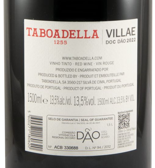 2022 Taboadella Villae tinto 1,5L
