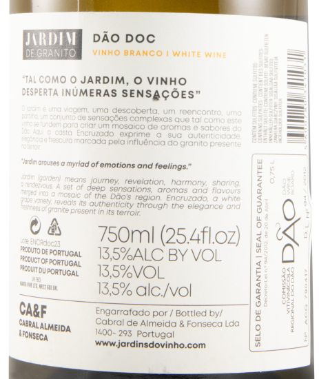 2023 Jardim de Granito Encruzado white (damaged label)