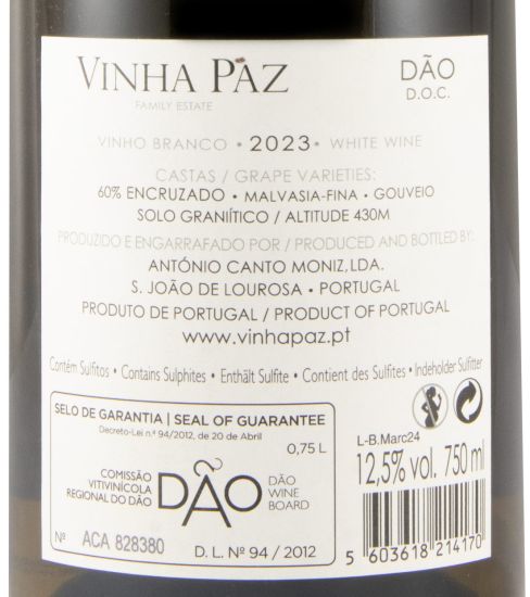 2023 Vinha Paz branco