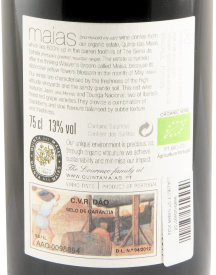 2022 Maias biológico tinto