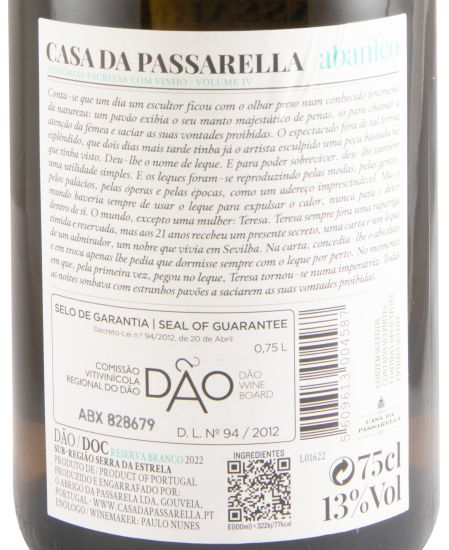 2022 Casa da Passarella O Abanico Reserva branco