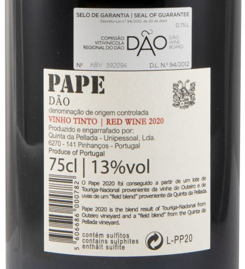 2020 Quinta da Pellada Pape tinto