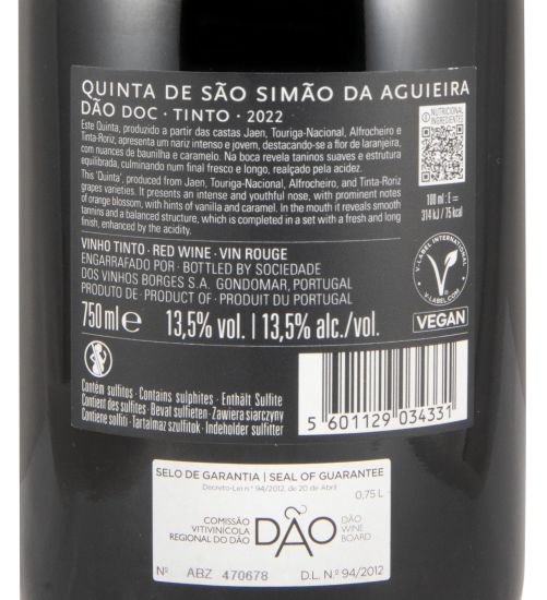 2022 Borges Quinta de São Simão da Aguieira tinto