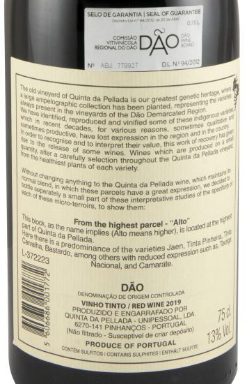 2019 Quinta da Pellada Alto tinto