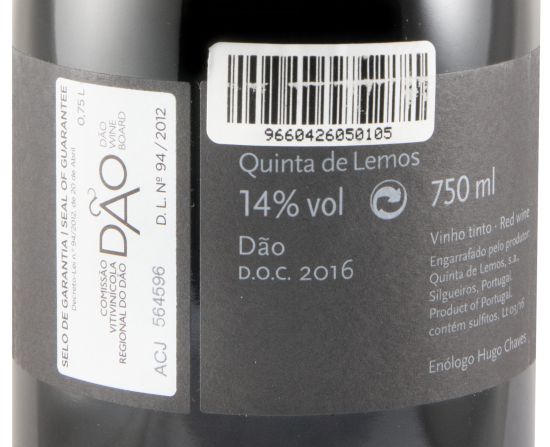 2016 Quinta de Lemos Touriga Nacional red