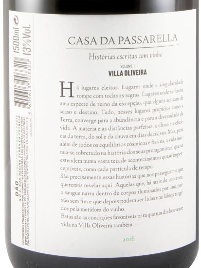 2016 Casa da Passarella Villa Oliveira Encruzado branco 1,5L
