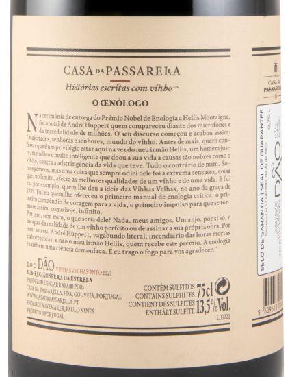 2021 Casa da Passarella O Oenólogo Vinhas Velhas tinto