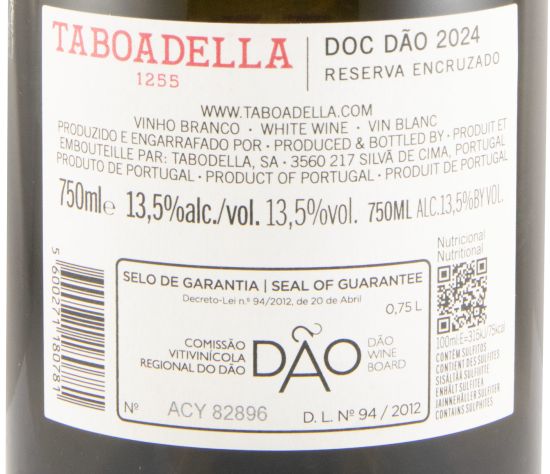 2024 Taboadella Encruzado Reserva branco