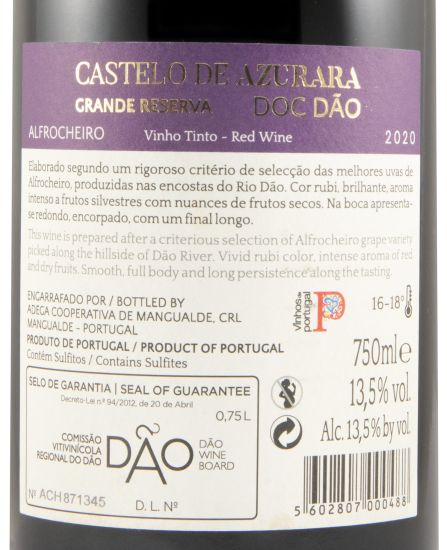 2020 Castelo de Azurara Alfrocheiro Grande Reserva tinto