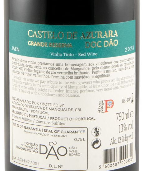 2023 Castelo de Azurara Jaen Grande Reserva tinto