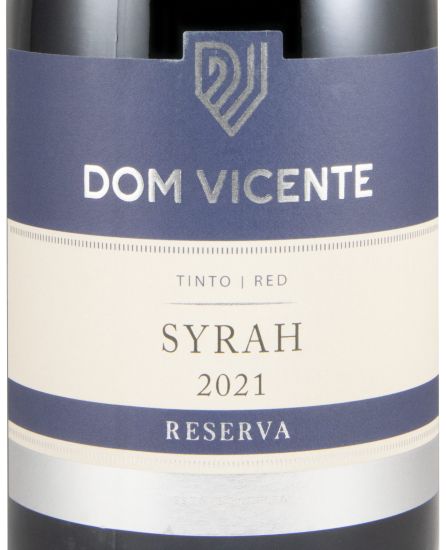 2021 Dom Vicente Syrah Reserva tinto