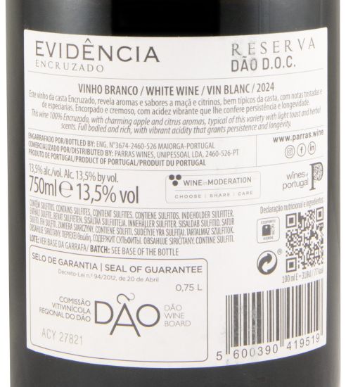 2024 Evidência Encruzado Reserva branco