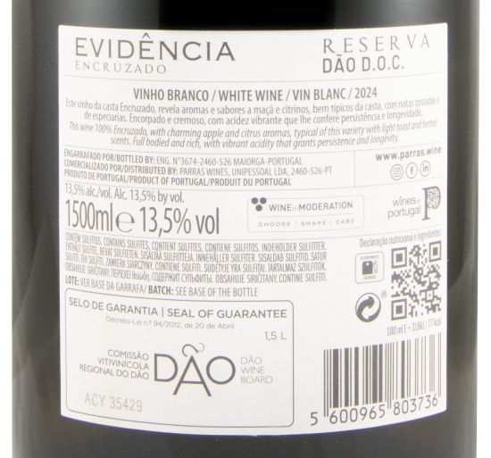 2024 Evidência Encruzado Reserva branco 1,5L