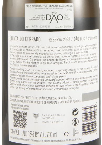 2023 Quinta do Cerrado Reserva branco