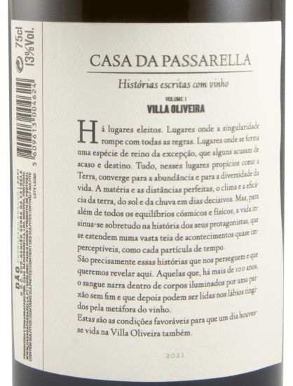2021 Casa da Passarella Villa Oliveira Encruzado branco