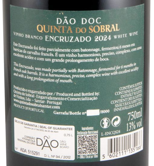 2024 Quinta do Sobral Encruzado branco