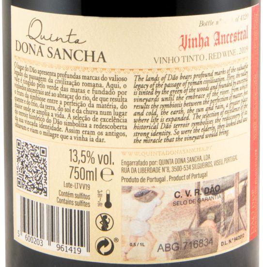 2019 Quinta Dona Sancha Vinha Ancestral tinto