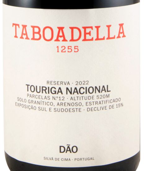 2022 Taboadella Touriga Nacional Reserva tinto