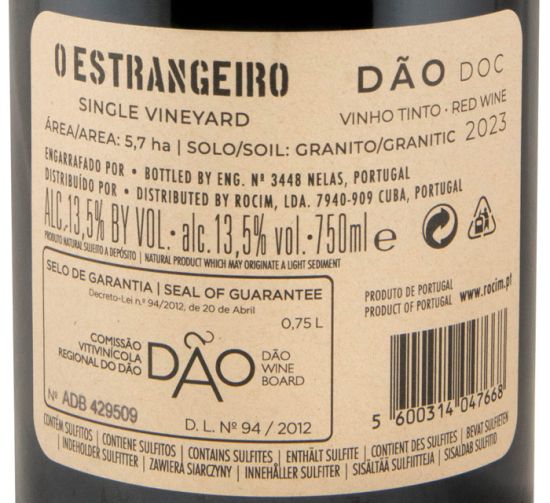 2023 Rocim O Estrangeiro tinto