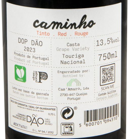 2023 Caminho Touriga Nacional tinto