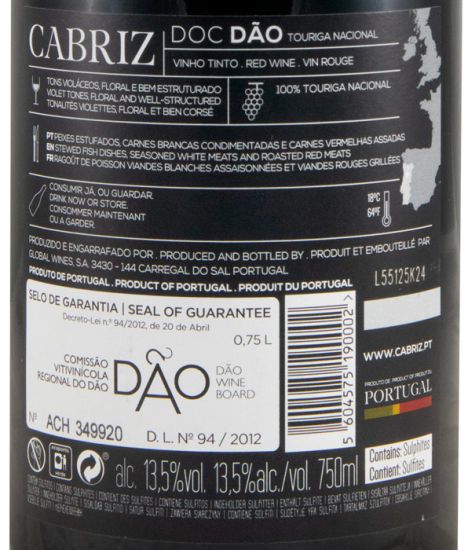 2022 Cabriz Touriga Nacional tinto