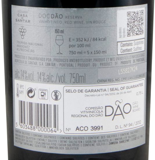 2020 Casa de Santar Reserva red