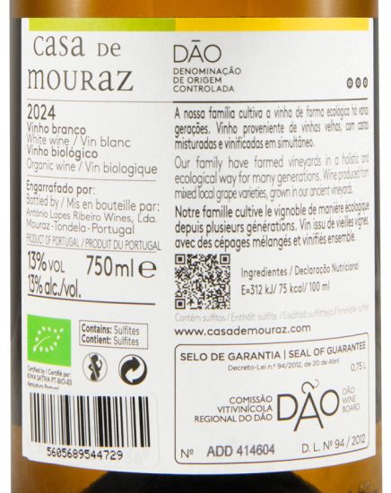 2024 Casa de Mouraz organic white