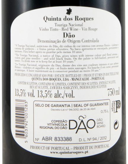 2021 Quinta dos Roques Touriga Nacional tinto