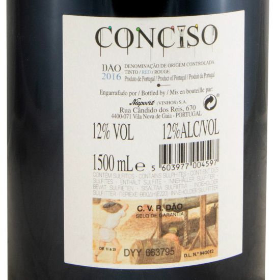 2016 Niepoort Conciso tinto 1,5L