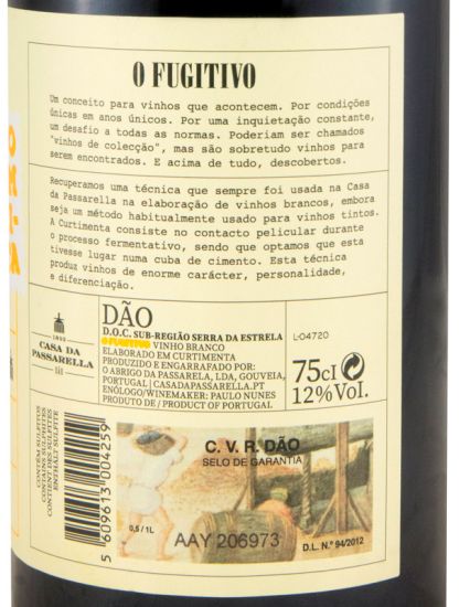 2020 Casa da Passarella O Fugitivo Curtimenta branco