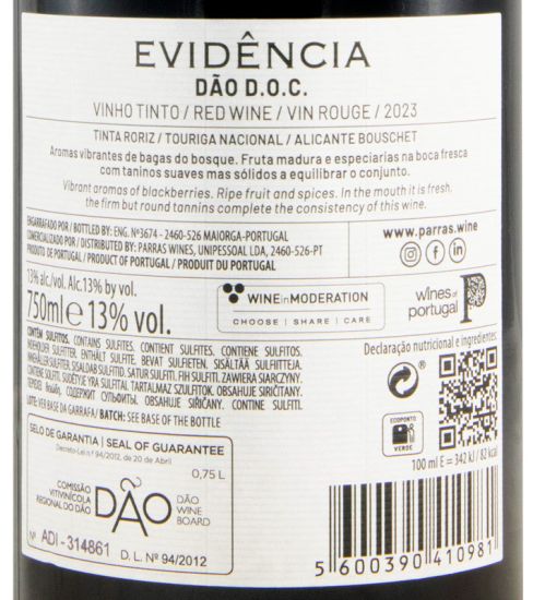 2023 Evidência tinto