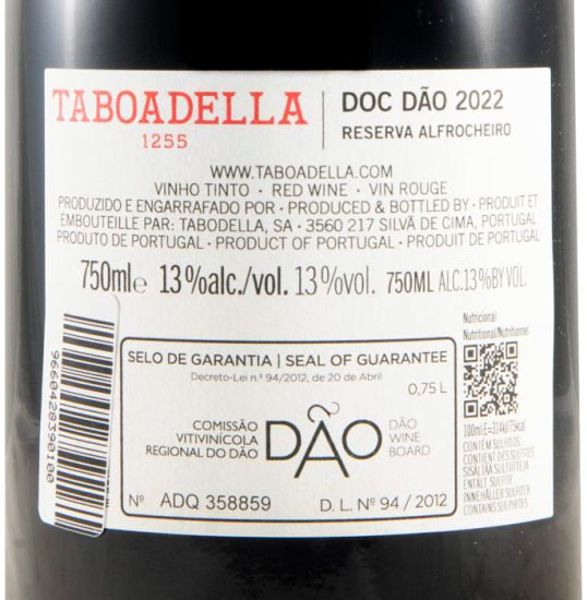 2022 Taboadella Alfrocheiro Reserva tinto