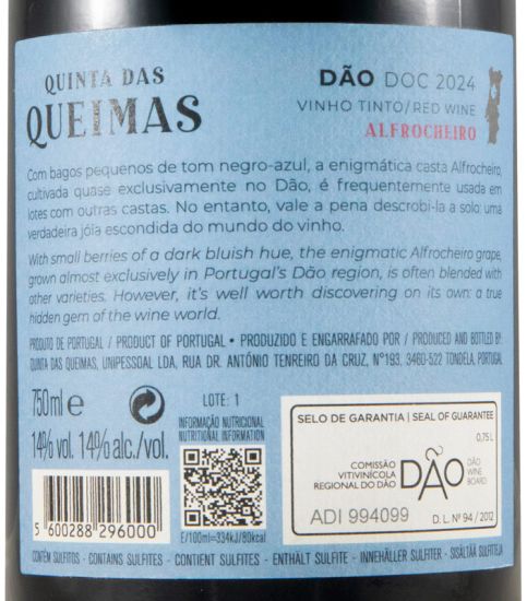 2024 Quinta das Queimas Alfrocheiro red