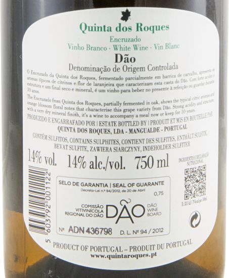 2024 Quinta dos Roques Encruzado branco