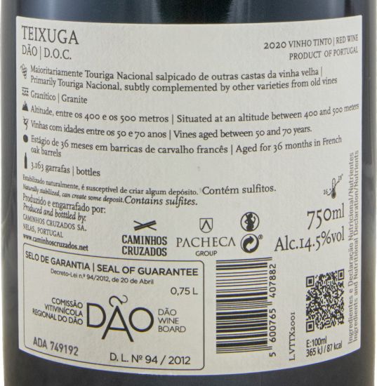 2020 Teixuga tinto