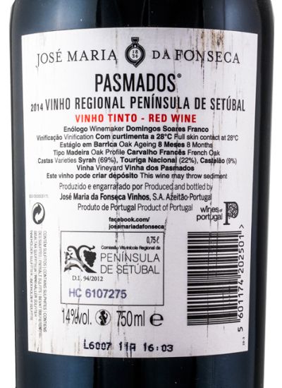 2014 José Maria da Fonseca Pasmados tinto