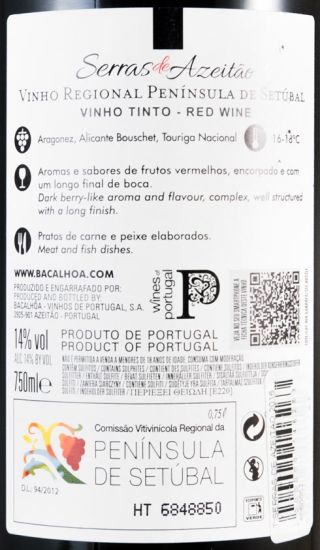 2016 Serras de Azeitão red