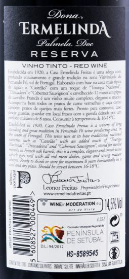 2015 Dona Ermelinda Reserva red