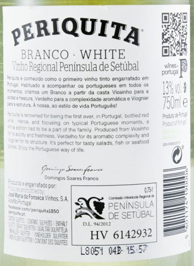 2017 José Maria da Fonseca Periquita white